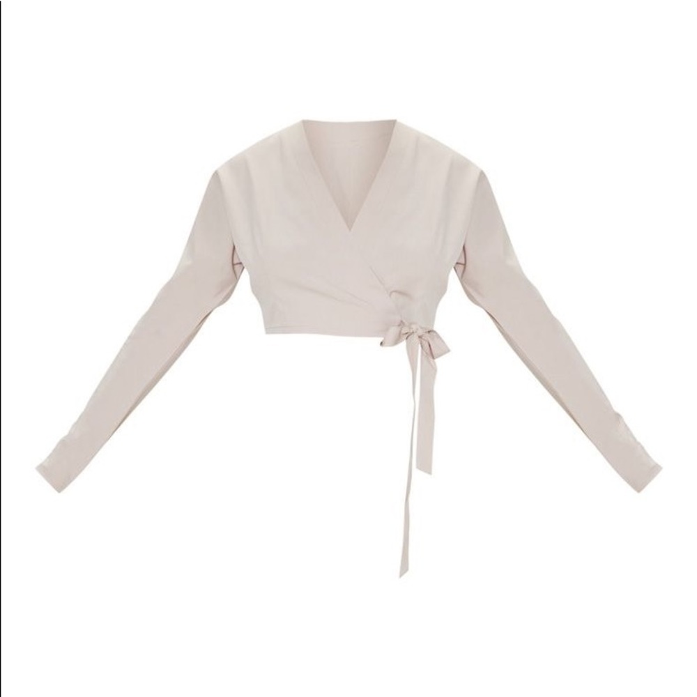 Nude Front Tie top